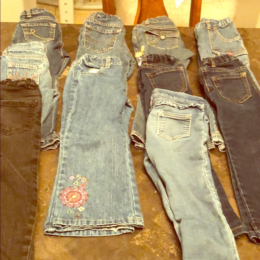Bundle of jeans for toddler girl